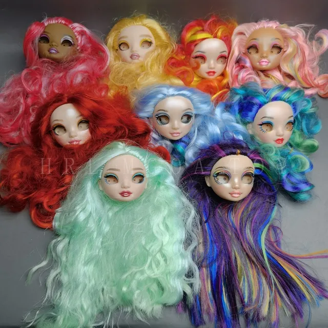 Original Rainbow Middle School big sister doll head and bracket girl DIY gift toys you can choose 4