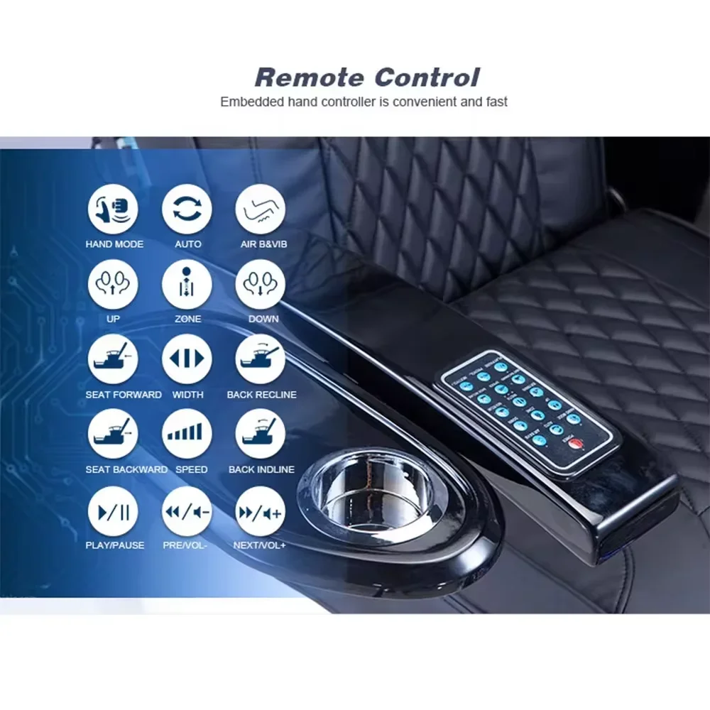 Luxury Modern Beauty Nail Salon Furniture Pipeless Whirlpool Discharge Pump Foot Spa Massage Manicure Pedicure Chair