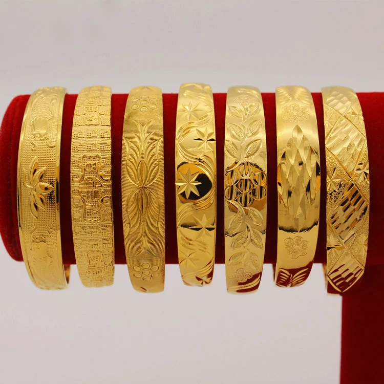 

Long standing fashion new brass gold plated push pull bracelet Vietnam and gold personalized padding jewelry