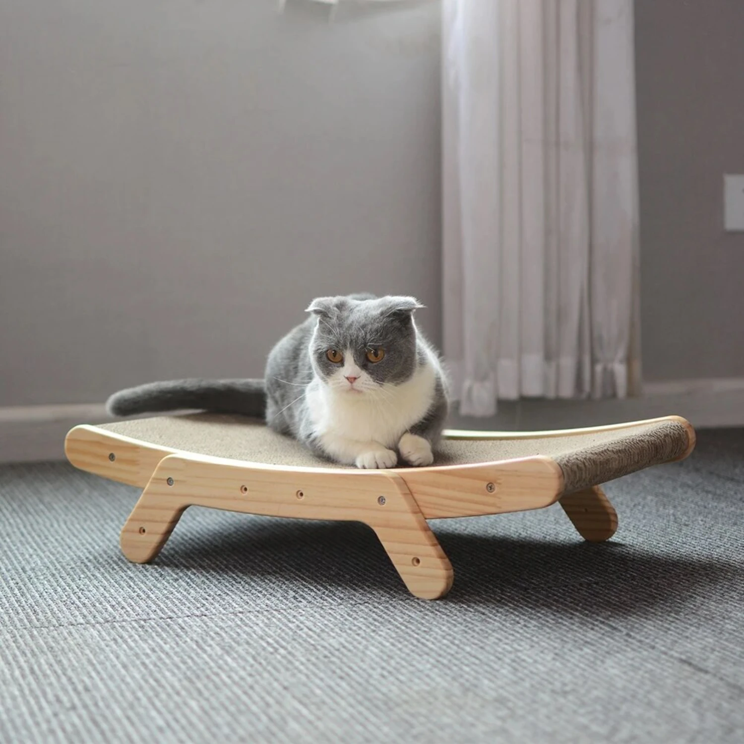 Wooden Cat Scratching Pad