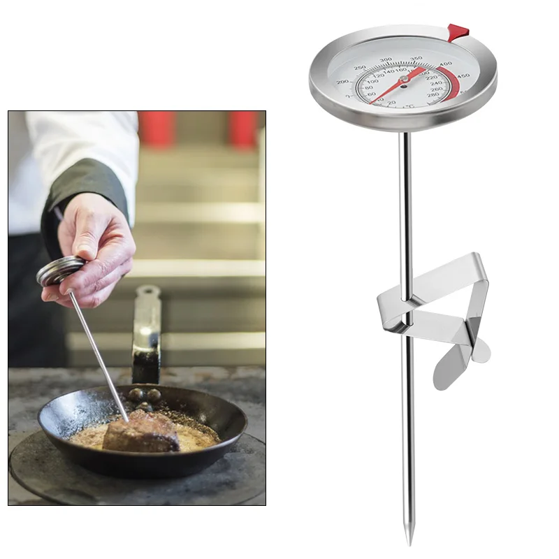 1pc Digital Meat Thermometer Cooking Food Kitchen BBQ Probe Water Milk Oil  Liquid Oven Digital Temperaure Sensor Meter For Large Restaurant Kitchen