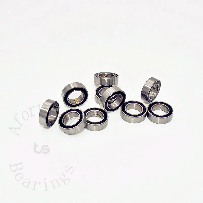 MR106RS Miniature Bearing 10 Pieces 6*10*3(mm) chrome steel Rubber Sealed High speed Mechanical equipment parts ball bearings miniature bearings mini ball bearing