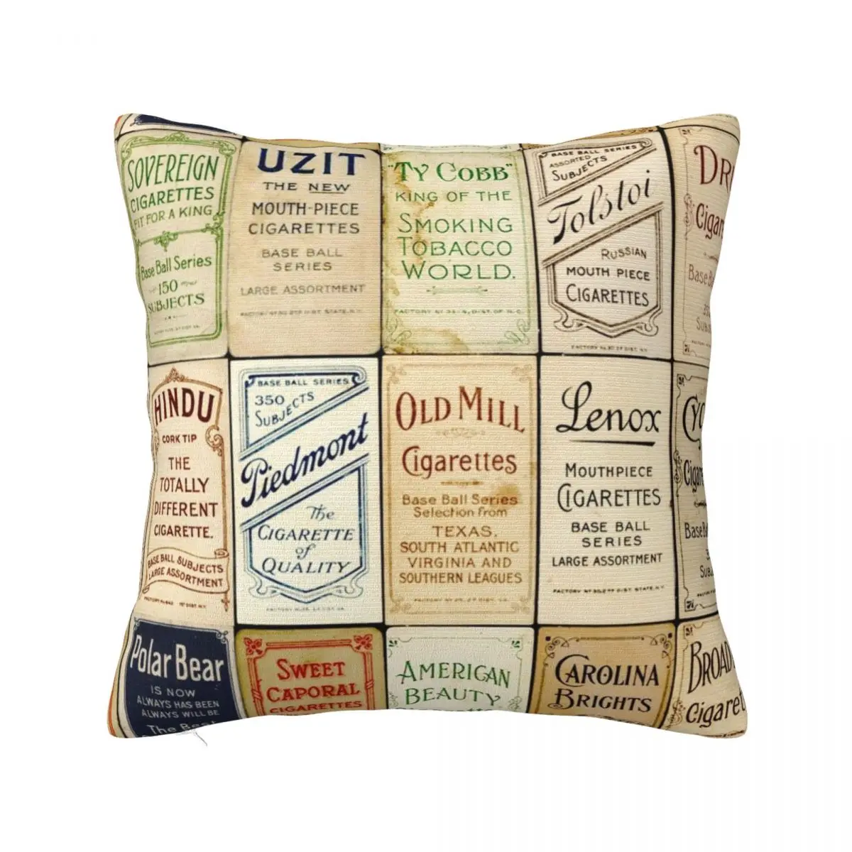 

The T206 Baseball Cards Collector design! Throw Pillow Decorative Cushions For Luxury Sofa Embroidered Cushion Cover
