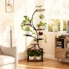 Indoor Plant Stand Premium 8-Tier Multi-Functional Grow Light Rack — Irregular Display for Patio Living Room Bedroom Gift
