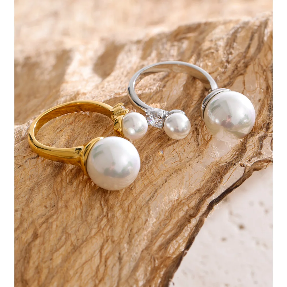 Yhpup Simulated Pearls Ring