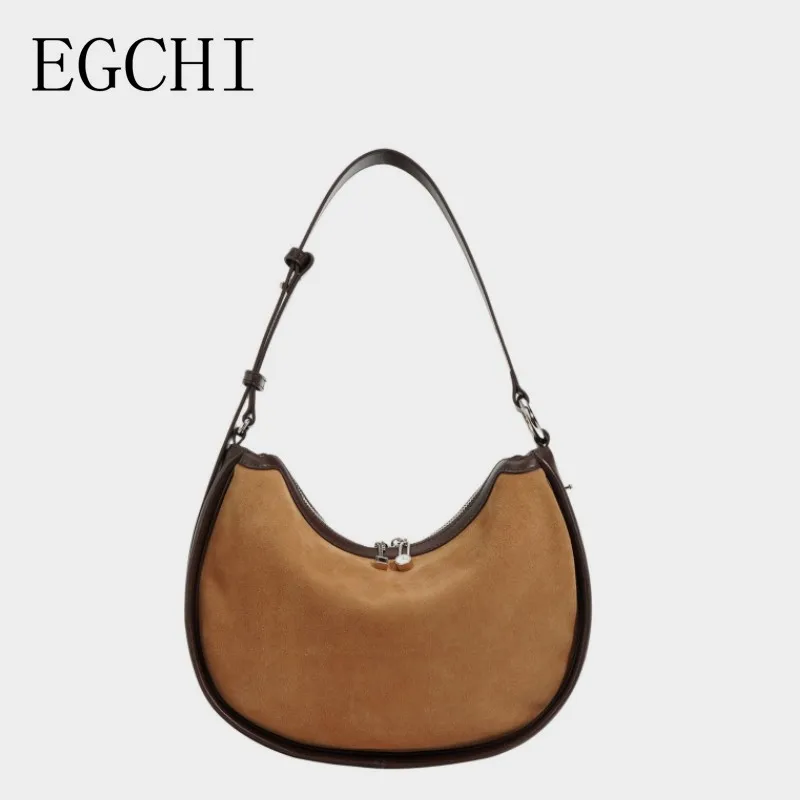 

Сумка-хобо EGCHI женская с котом, роскошный брендовый модный саквояж на плечо в стиле ретро