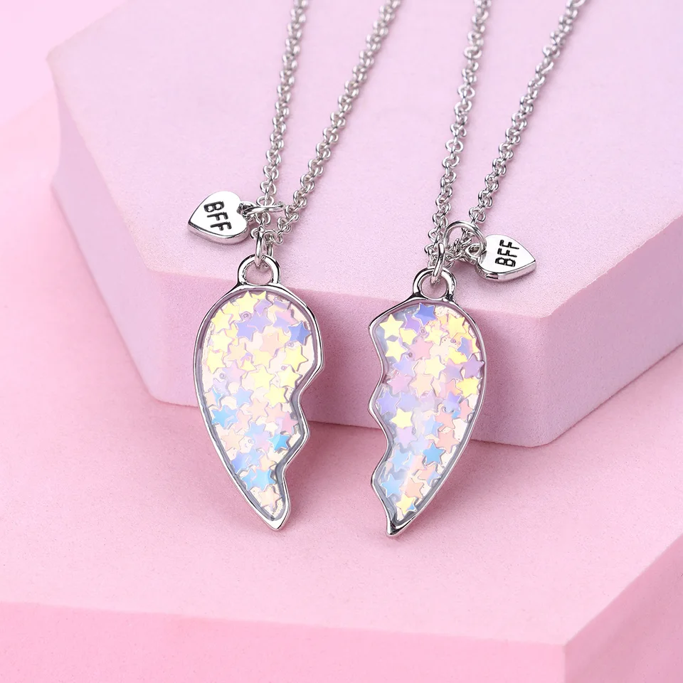 Moda Best Friends collana calcio calcio amicizia collane con ciondolo due parti Sport Football Team numero BFF collana