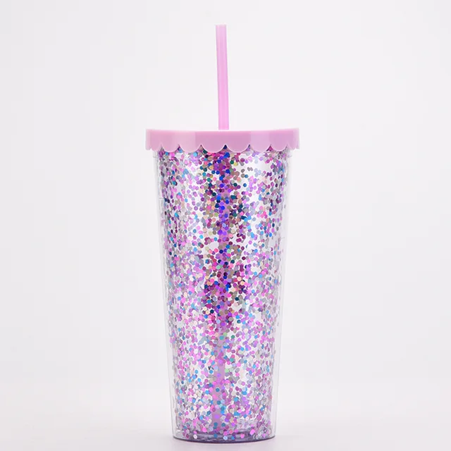 With Lids Tumblers Glitter Straws And Kids Cup Sequined Popping Pearl 12  Silicone Straws Crazy Straws for Kids with Name - AliExpress