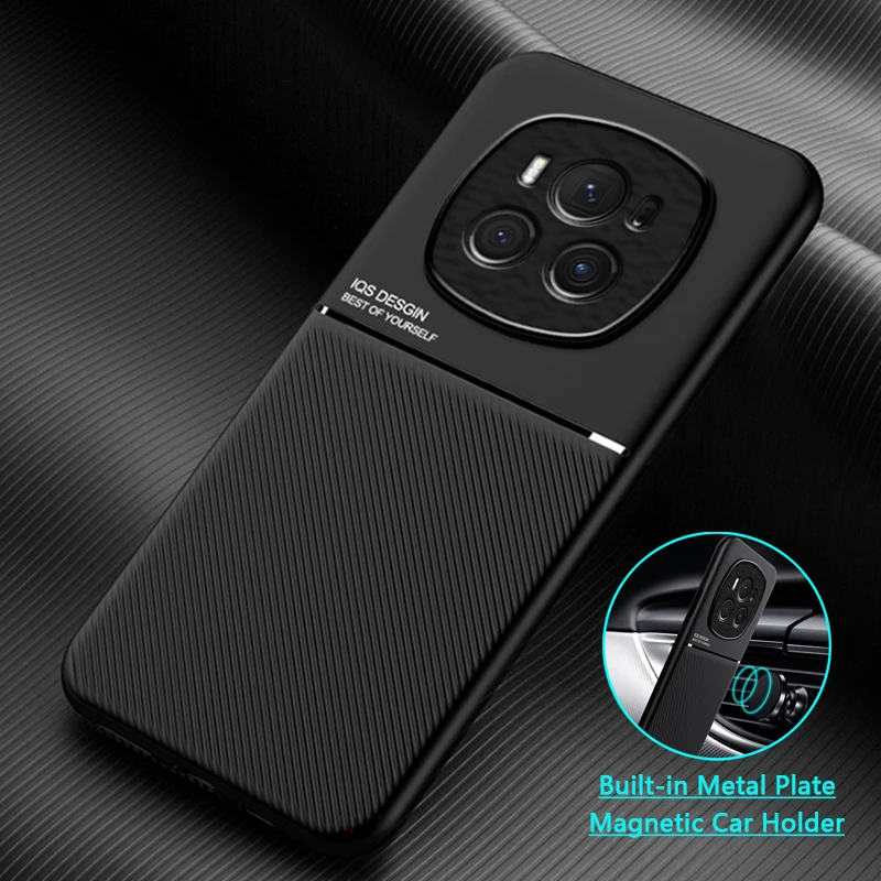Per Honor Magic6 Pro Custodia Supporto Magnetico Custodia In Pelle Per Telefono Per Honor Magic 6 Pro 6Pro Magic6 Cover Posteriore Con Cornice In Sili