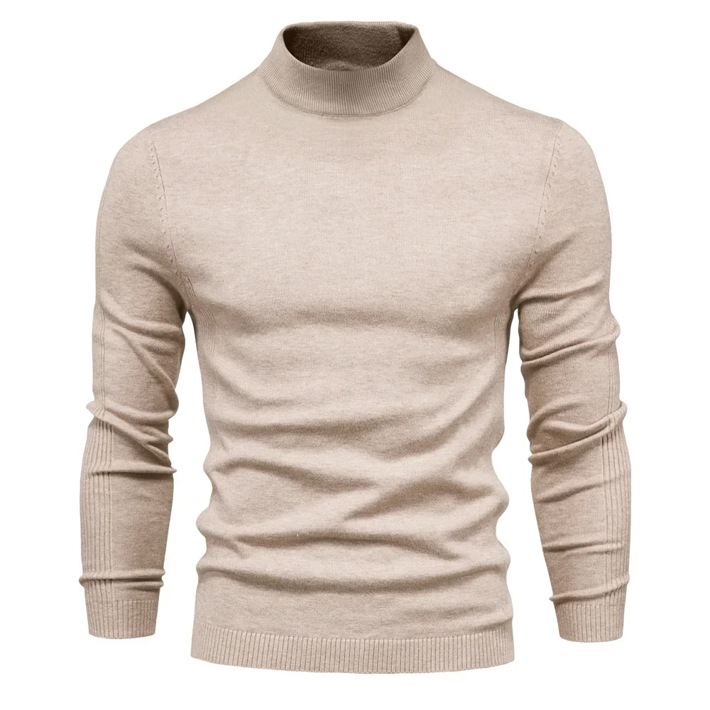 Autumn and winter thickened men's sweater warm sweater in the collar Slim versatile multi-color new knitwear mens clothing