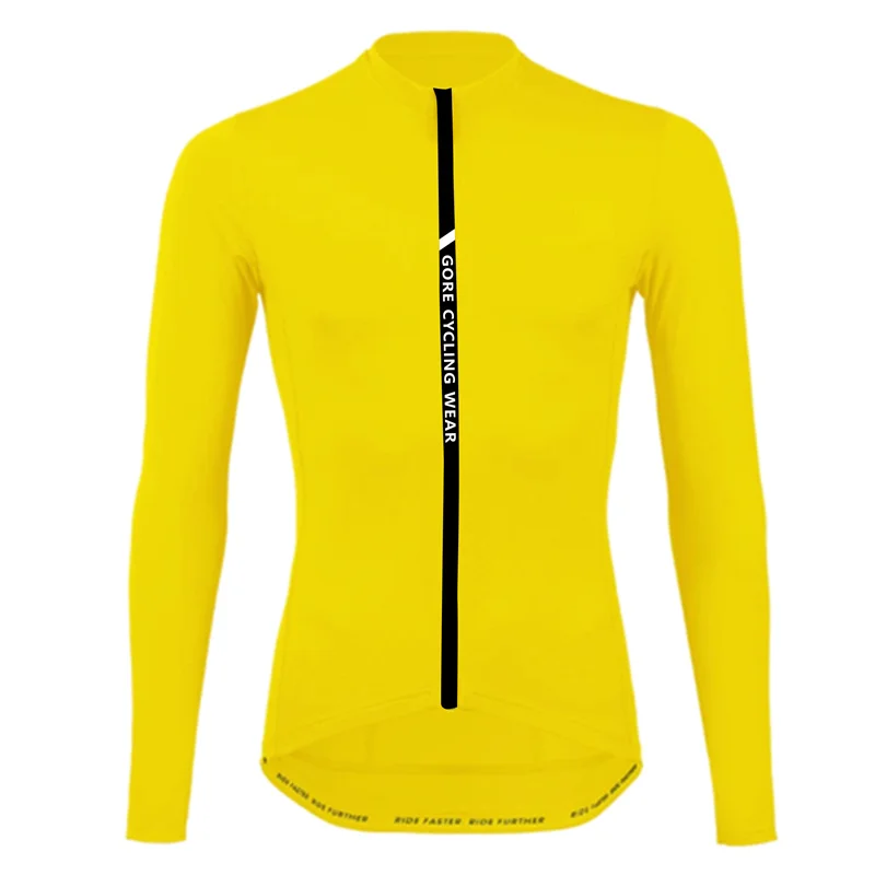 

GORE Cycling Wear Winter Jacket Bicycle Long Sleeve Warm Tops Men Outdoor Thermal Fleece Jersey MTB Road Bike Sports Clothing
