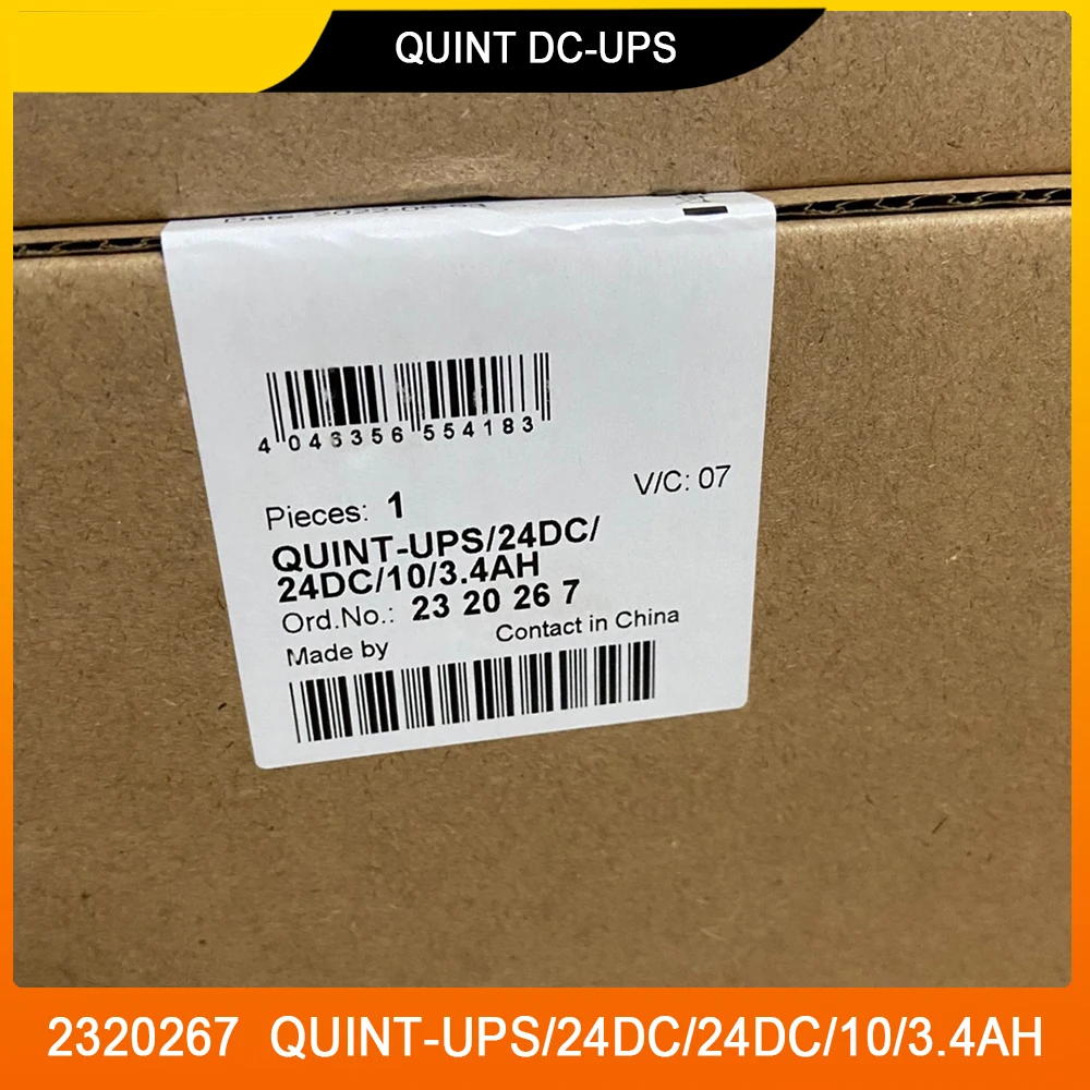 

New For Phoenix 2320267 QUINT-UPS/24DC/24DC/10/3.4AH QUINT DC-UPS 24VDC/10A Uninterruptible Power Supply High Quality Fast Ship