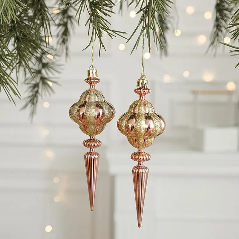 2pcs Christmas Decorations Santa Claus Snowman Ice Cream Christmas Tree Hanging Pendant Noel Natale Xmas Gift New Year Ornaments