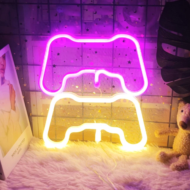 LED Game Neon Sign Game Shape Gamer Gift for Teen Boys Game Neon Light Game  Room