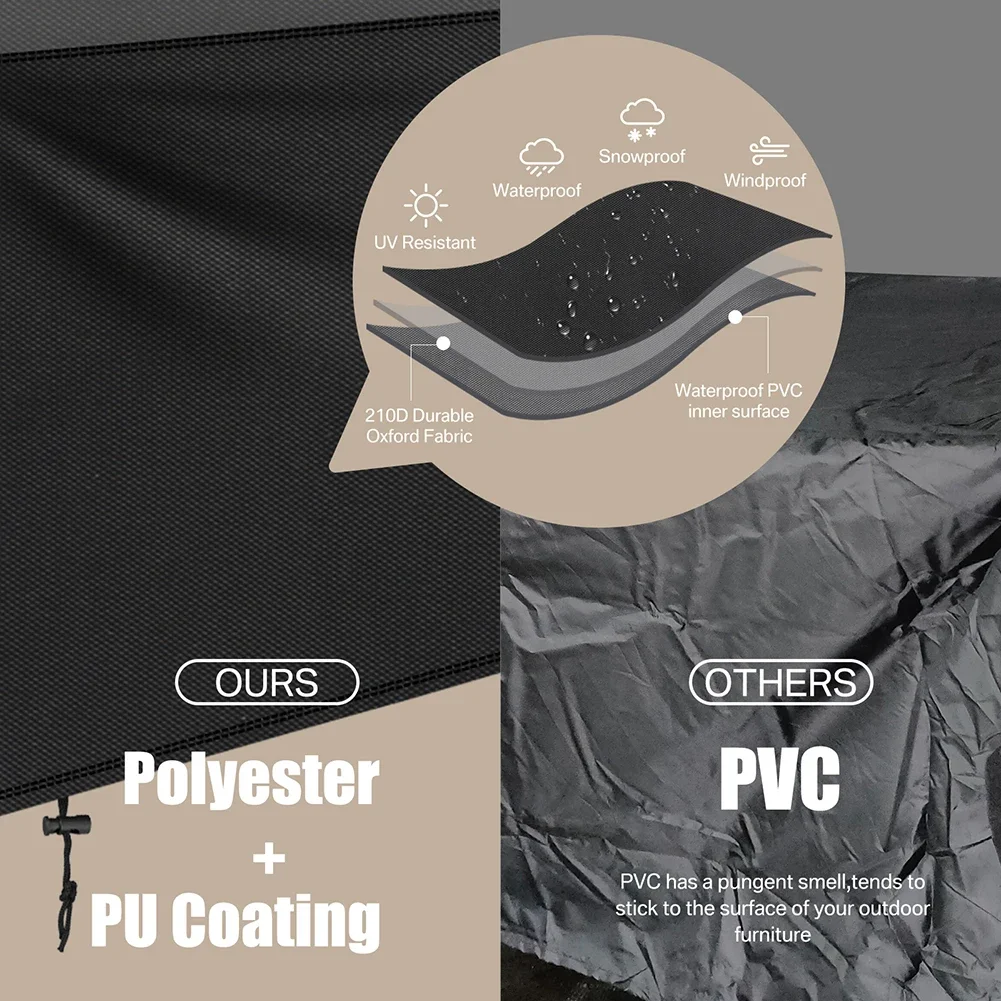 Heavy Duty Waterproof Garden Furniture Cover with Air Vent