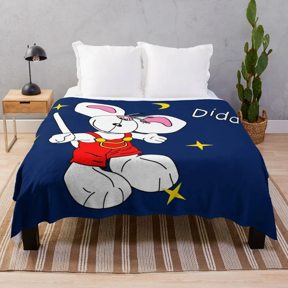 Diddl Red Standing Throw Coperta Cute Shaggy Luxury Throw Coperte Per Bambini