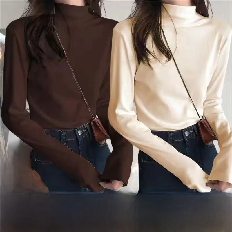 Coffee brown + apricot german velvet