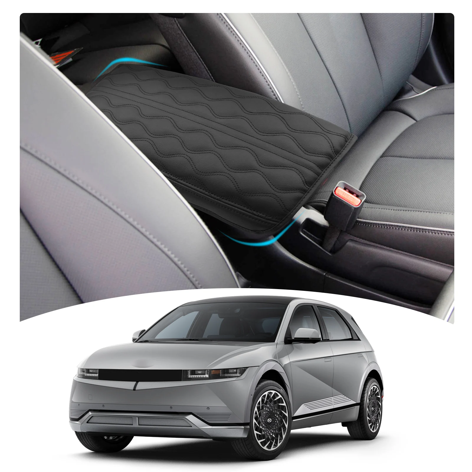 

LFOTPP Car Armrest Box Cover for Ioniq 5 2021 2022 Central Control Armrest Container Pad Auto Interior Ioniq 5 Accessories 2022