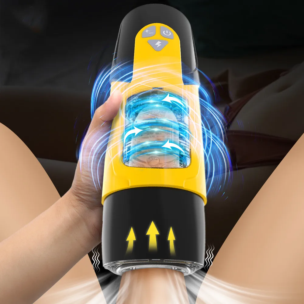 Automatic Male Suction Masturbator With Telescopic Heat Function_voghion.com