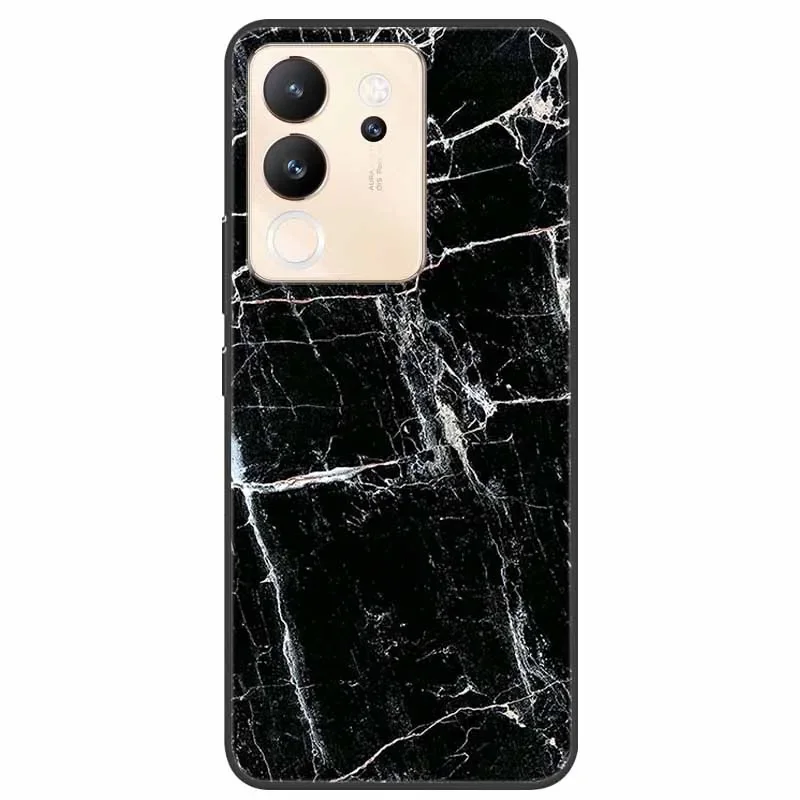 Lovely Marble Print TPU Silicone Phone Cover - Soft and Stylish Protection with Cool Design