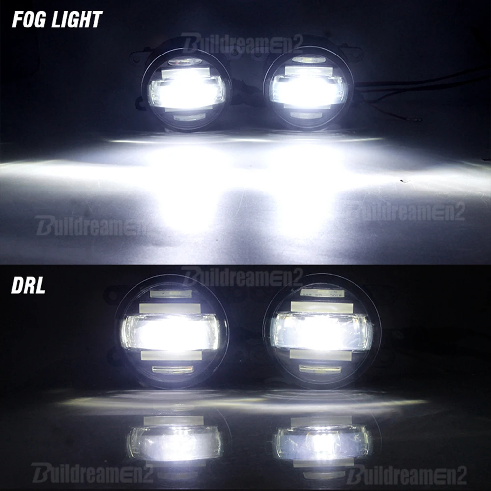 2IN1 Fog Light with DRL Function For Ford Focus MK2 MK3 2008-2015 30W 4000LM Aluminum Car LED Fog Daytime Running Lamp