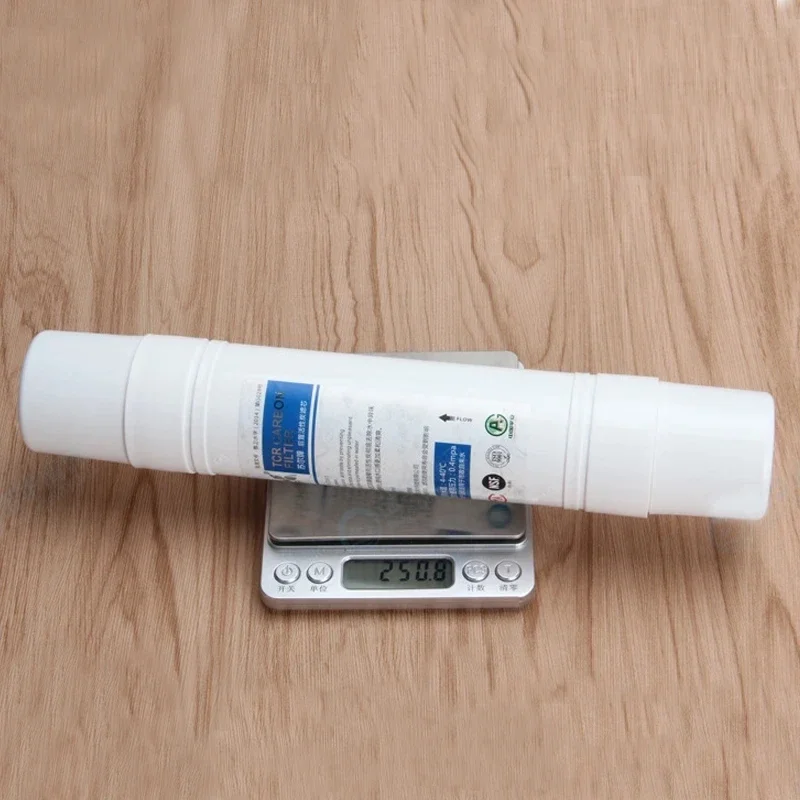 T33 Quick Connect INLINE COCONUT Carbon Post WATER FILTER Cartridge With 2 fitting Water Purifier REVERSE OSMOSIS