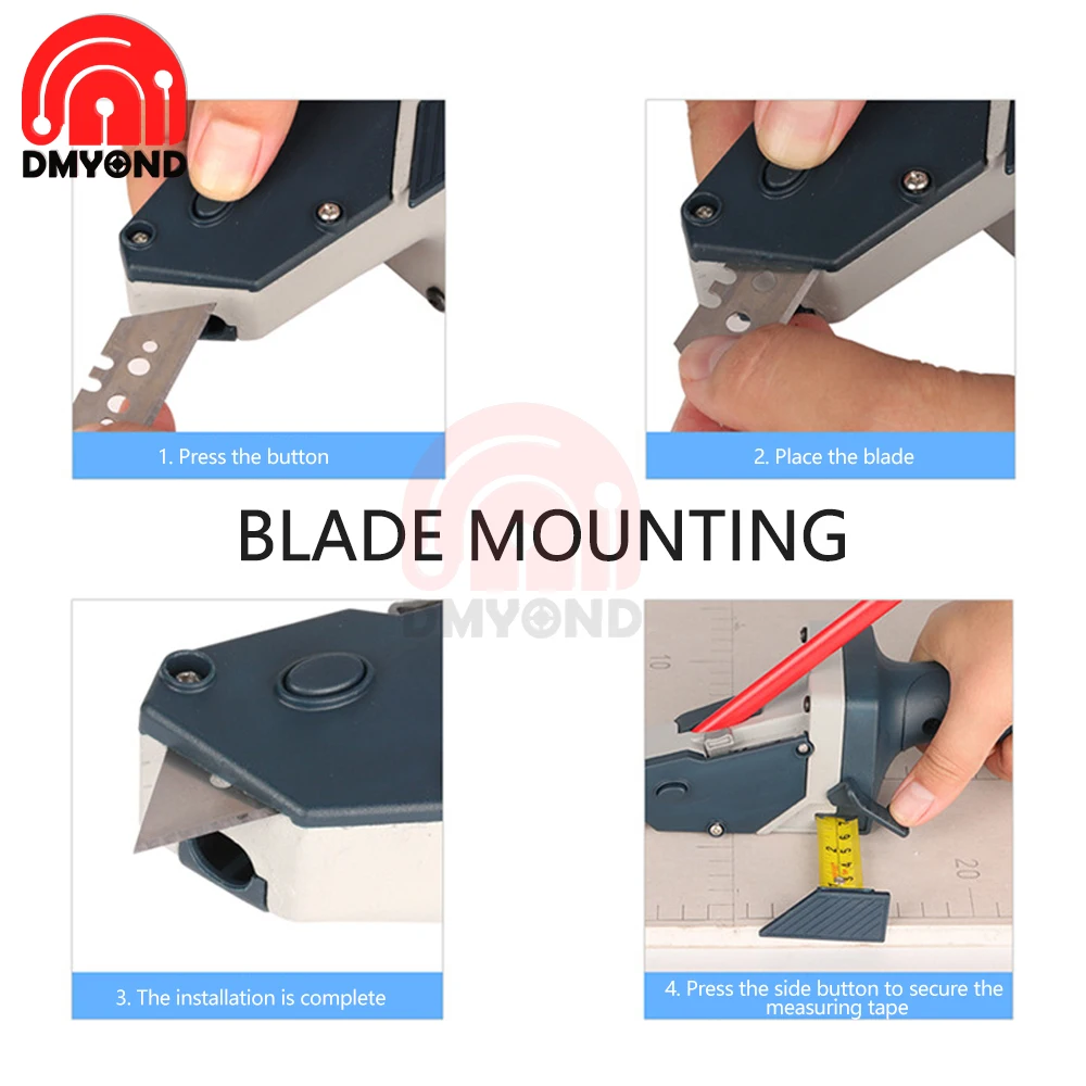 Gypsum Board Cutter Scriber Plasterboard Edger Drywall Automatic Cutting Artifact Cutter Tool Scale Home Woodworking Hand Tools