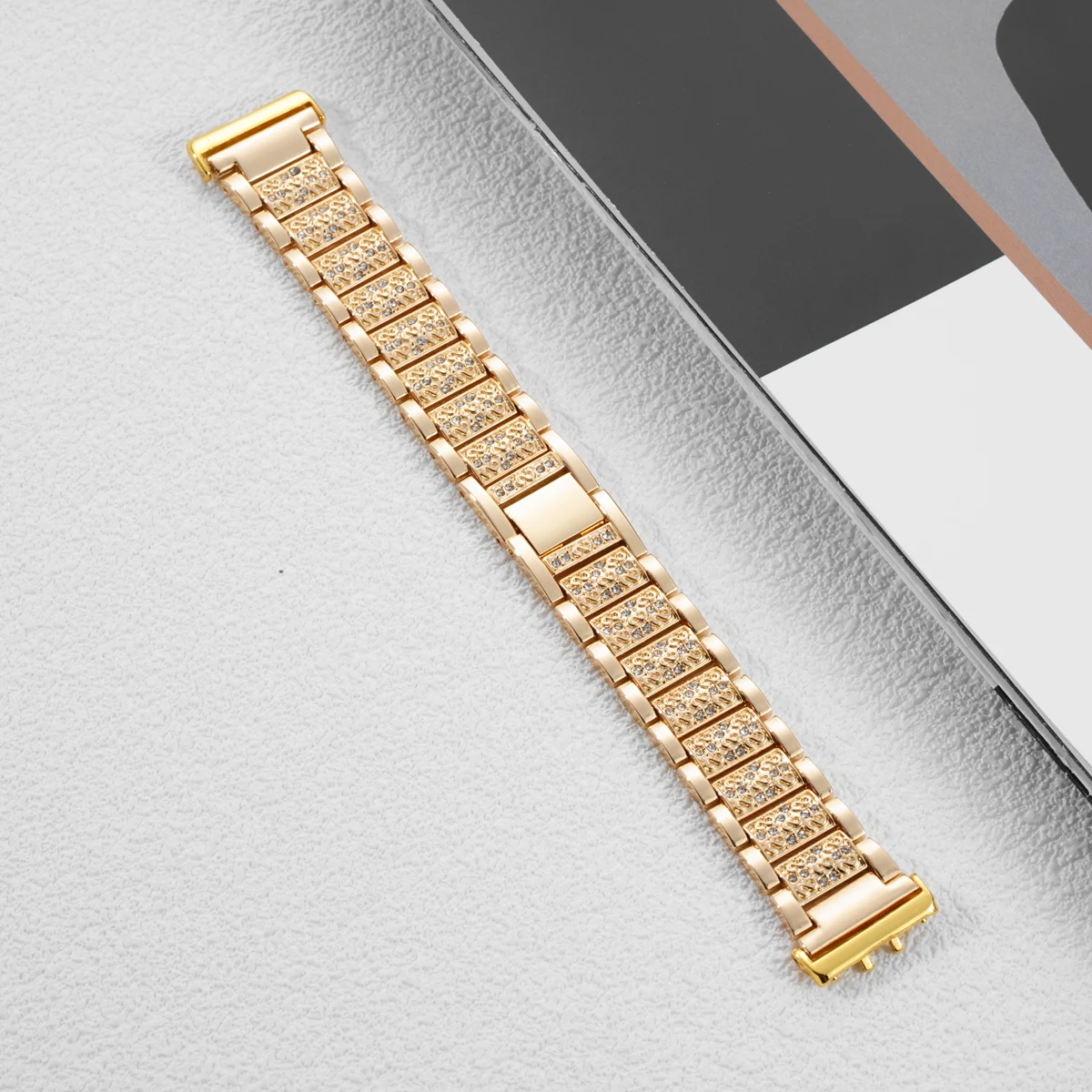 Luxury Bling Diamond Stainless Steel Strap – Elegant Women's Bracelet Accessory