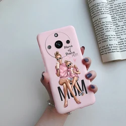 Stylish Pretty Girl Soft TPU Phone Case - Realme 11 Pro+ Collection for Realme 11 Pro Plus (Pink - 101)