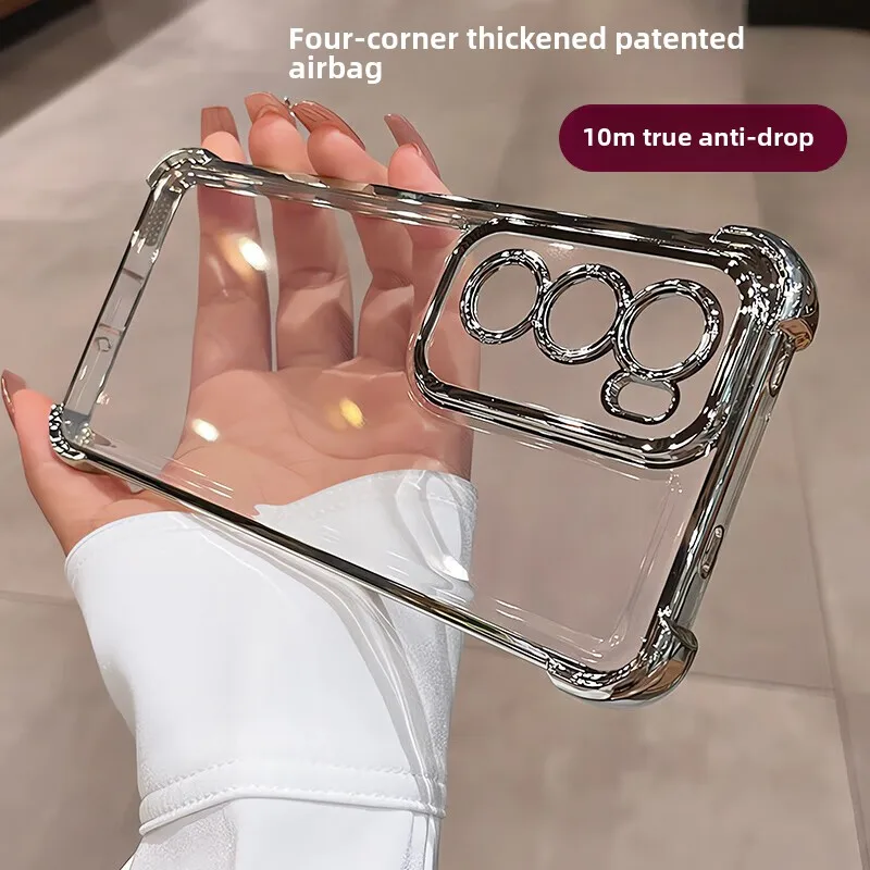 Shockproof Clear Silicone Soft Case with Reinforced Corners