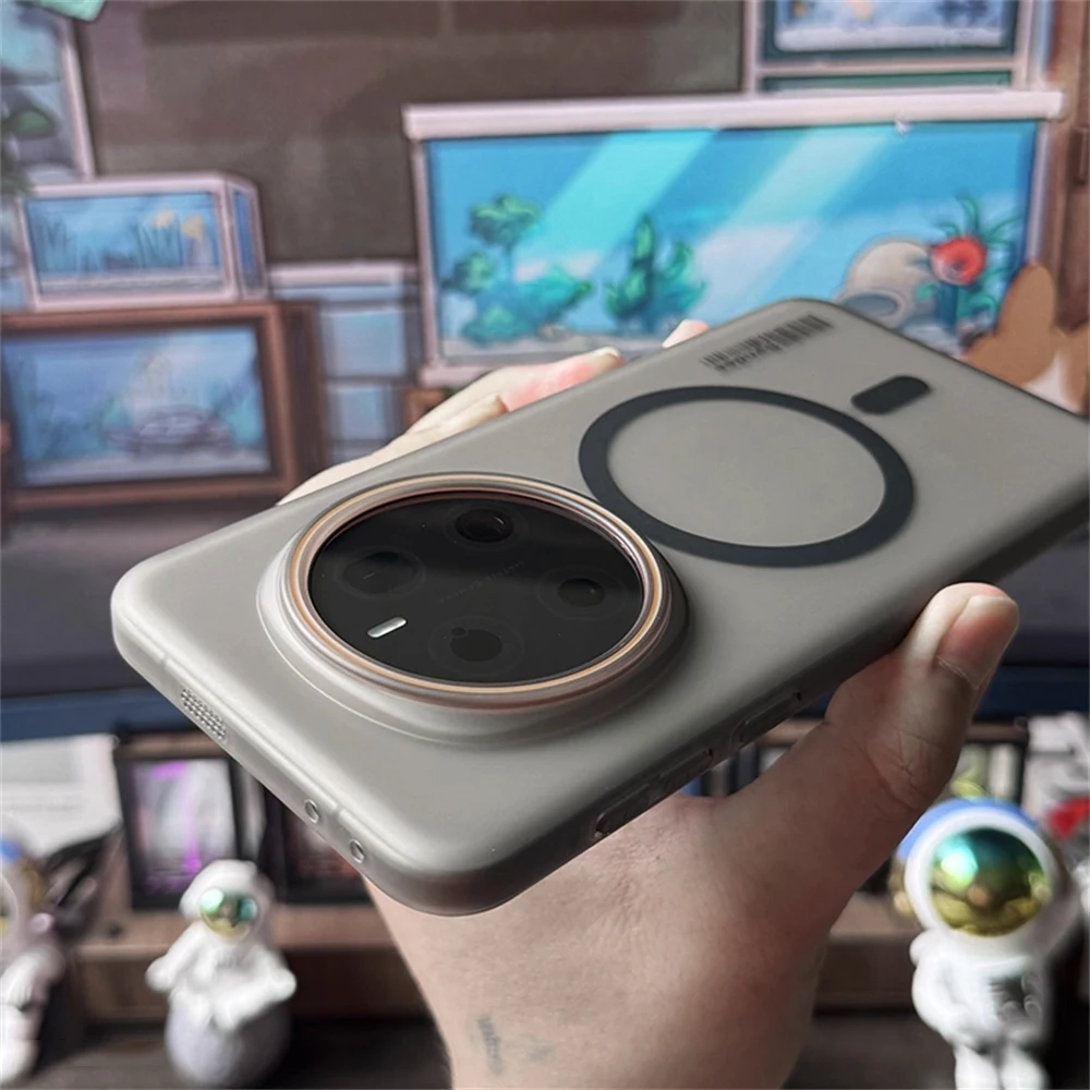 Ultra Thin Matte Translucent Hard Case with Magnetic Wireless Charging Capability