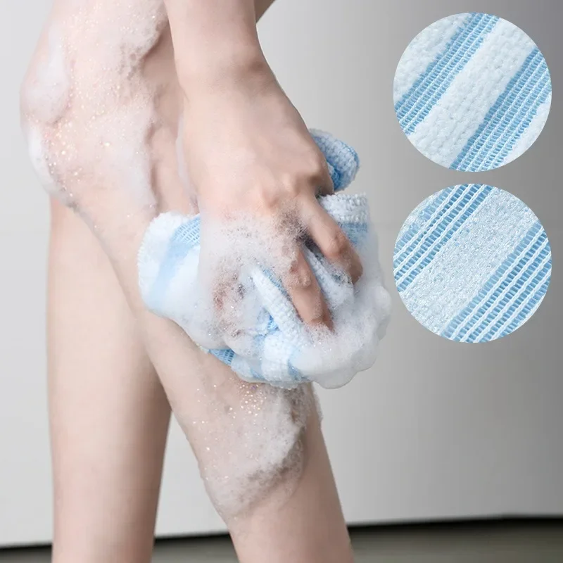 Rubbing Washcloth Bath Nylon Towel Brush for Back Towels Exfoliating Scrub Shower Sponge Body Bathroom Accessories 5