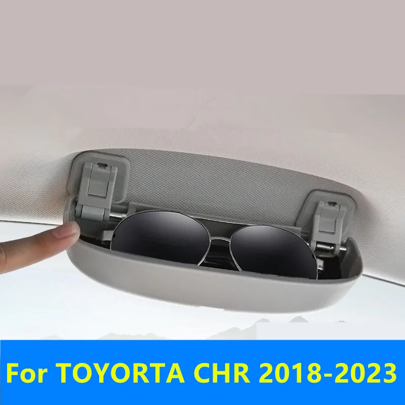 

Футляр для очков для TOYOTA CHR 2018-2023, футляр для хранения солнцезащитных очков для автомобиля, Внутренний футляр для хранения, аксессуары высокого качества для модификации автомобиля