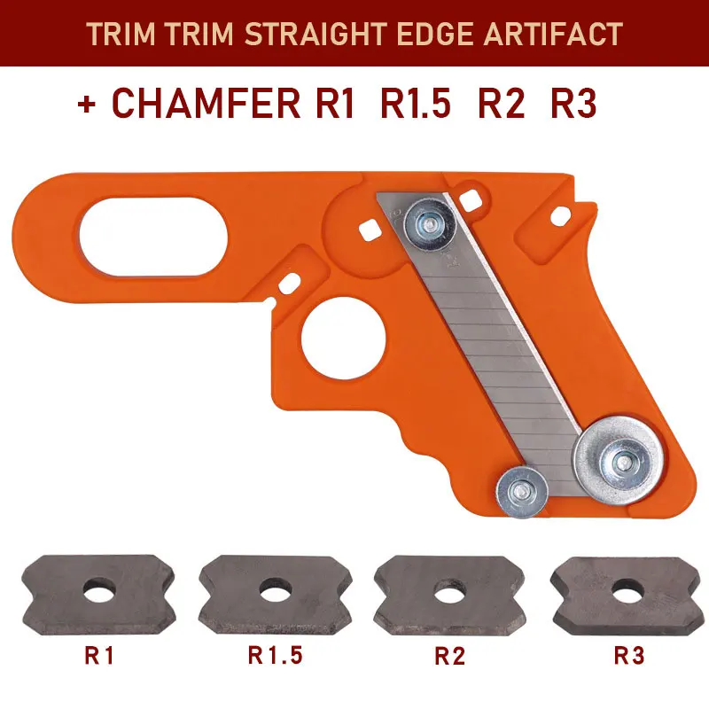 1PcPvcStripGypsumBoardScraperRightAngleRoundedArcTrimmerEdge