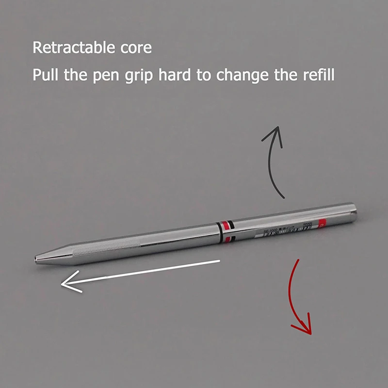 Japan Uni 2-in-1 Ballpoint Pen Mitsubishi SE-1000 Minimalist Metal Rod Black/Red Multicolor Pens Original Luxury Stationery Gift 2
