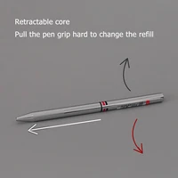 Japan Uni 2-in-1 Ballpoint Pen Mitsubishi SE-1000 Minimalist Metal Rod Black/Red Multicolor Pens Original Luxury Stationery Gift 2
