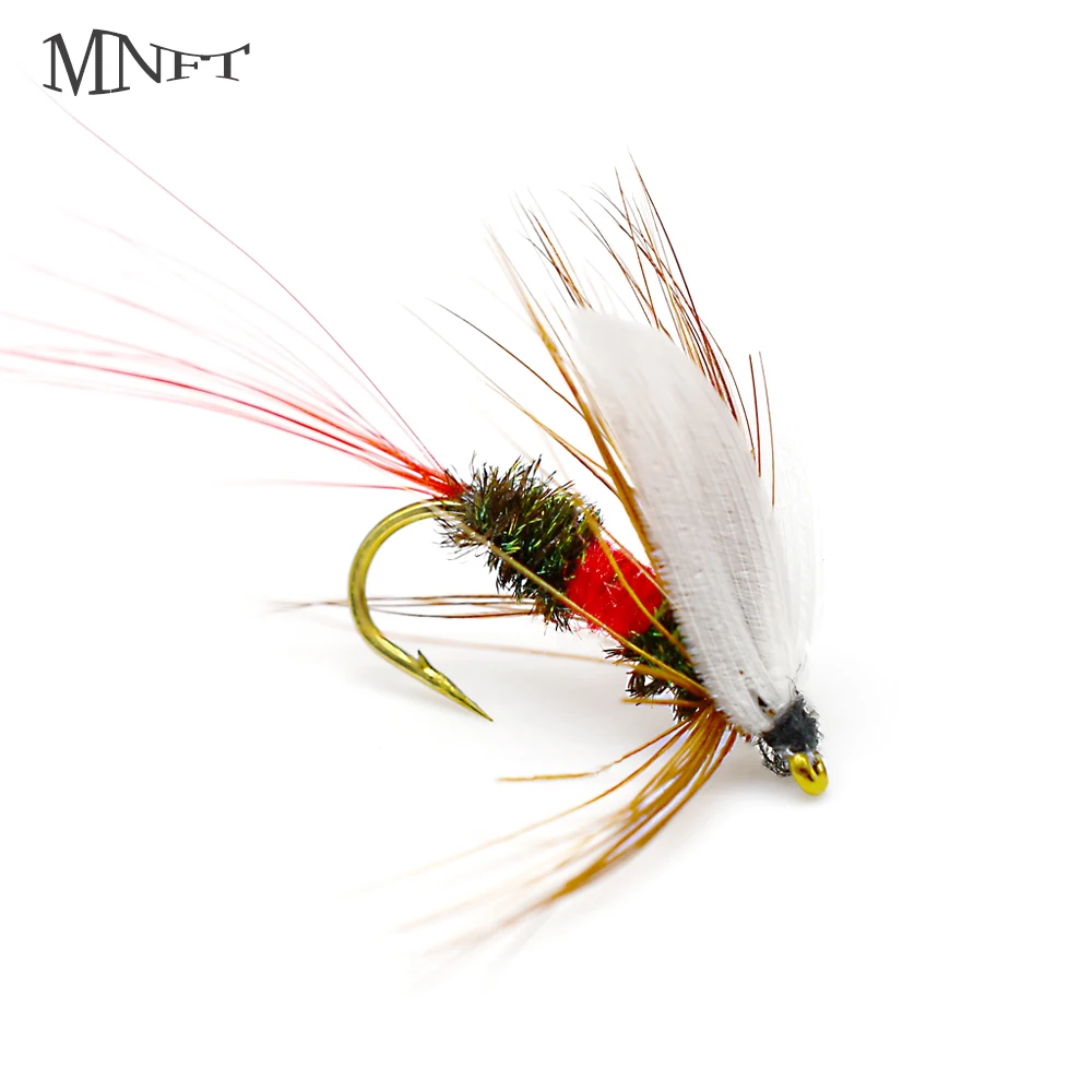 MNFT 10Pcs Royal Wulff Dry for Trout Fly Fishing Red Tail Fly Flies 10#  Fake Lure Dry Fly - AliExpress