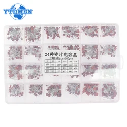 Ceramic Capacitor Variety Kit - 300/960pcs Assorted 2pF-0.1uF for DIY Electronics Projects