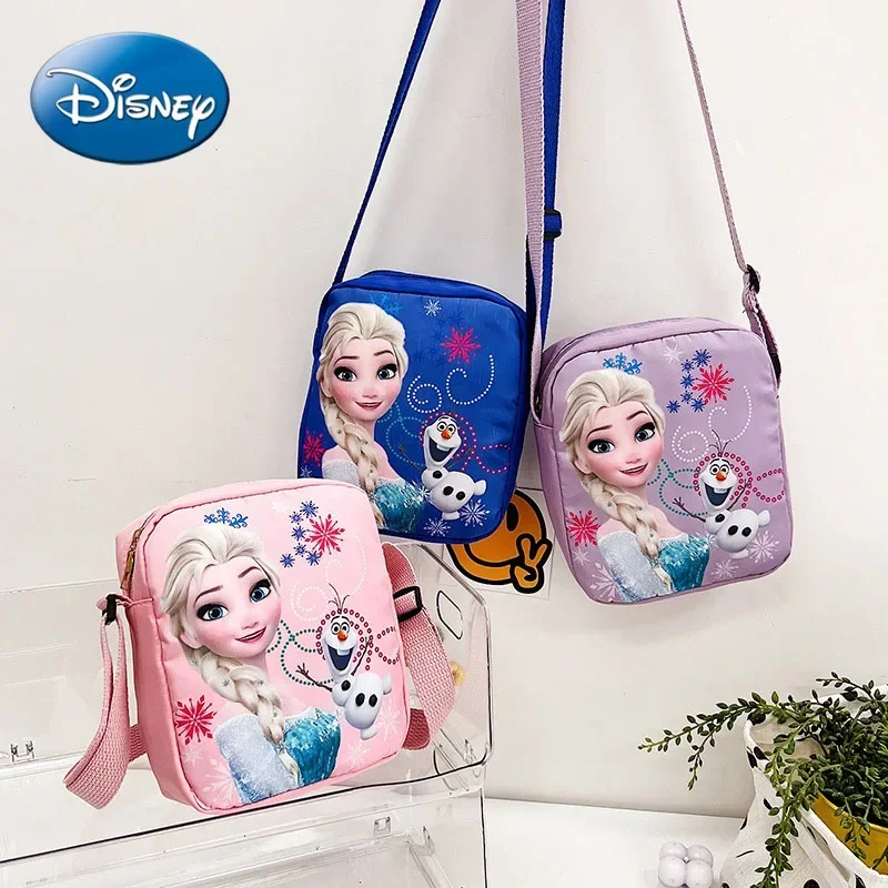 Crossbody Bag MINISO Disney Princess Series "Frozen 2" Elsa Sophia Cartoon Shoulder Bag Girls Casual Fashion Handbag