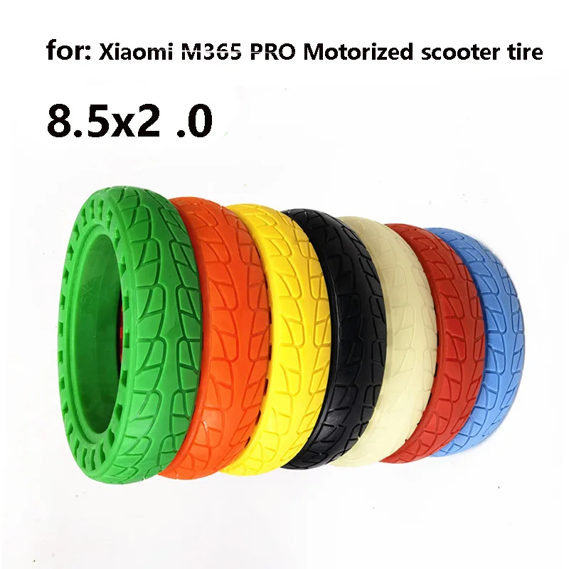 New 8.5x2.0 for Xiaomi M365 PRO Lenovo M2 Motorized Scooter Tire 8.5 Inch  Inflation Free Honeycomb Airless Tire - AliExpress