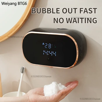 Nuovi dispenser automatici di sapone in schiuma per lavatrice intelligente da bagno con ricarica USB in due colori con materiale ABS 1