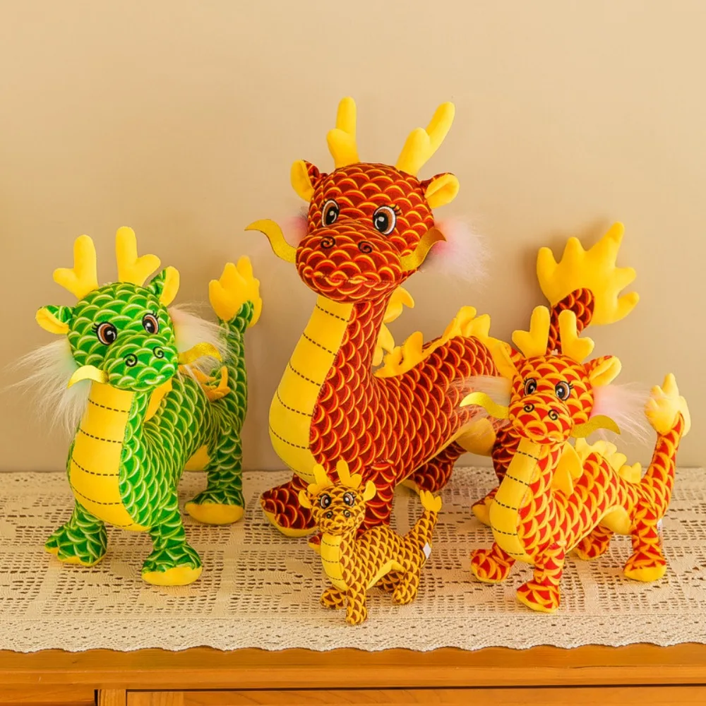

Cloth Simulated Dragon Fashion 15/28cm Chinese Dragon Stuffed Toy DIY Dragon Doll Year of The Dragon