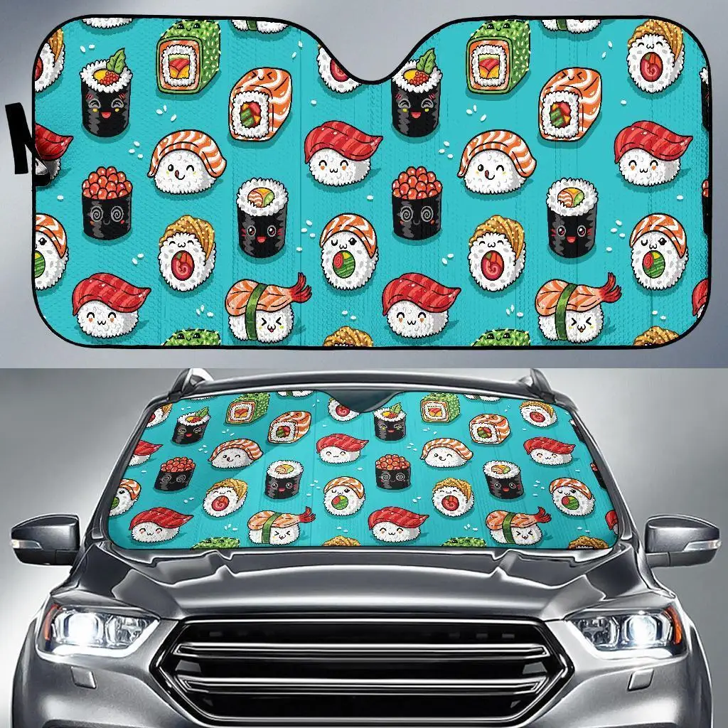 

Pattern Print Sushi Auto Sun Shade Car Windshield Window Cover Sunshade