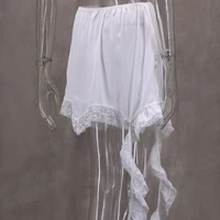 Sexy Lace White Asymmetrical Midi Skirts Street Chic Satin High Waist Slim Skirt Summer Casual Solid Skirt Female 2025 - Image 6