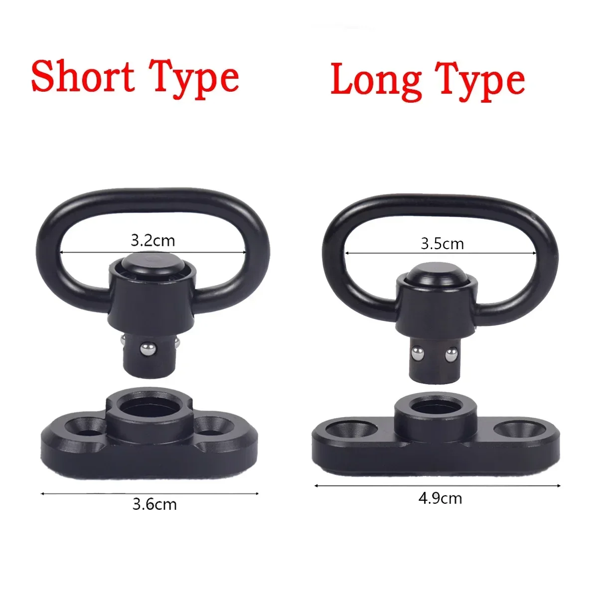 Sling Swivel Adapter Tactical RSA GBB QD Slings 20mm Rail Airsoft Rifle Hunting Buckle Clip Accessories AR15 AK47