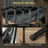 Patio Hammock Chair with Stand, Outdoor Hammock Swing Hanging Lounge Chair with Side Pocket and Headrest 6