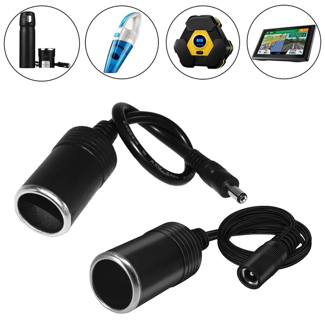 VODOOL-Adaptador de Cable hembra para mechero de coche, adaptador de 5V, USB  a 12V, 30cm, DVR, accesorios para coche - AliExpress