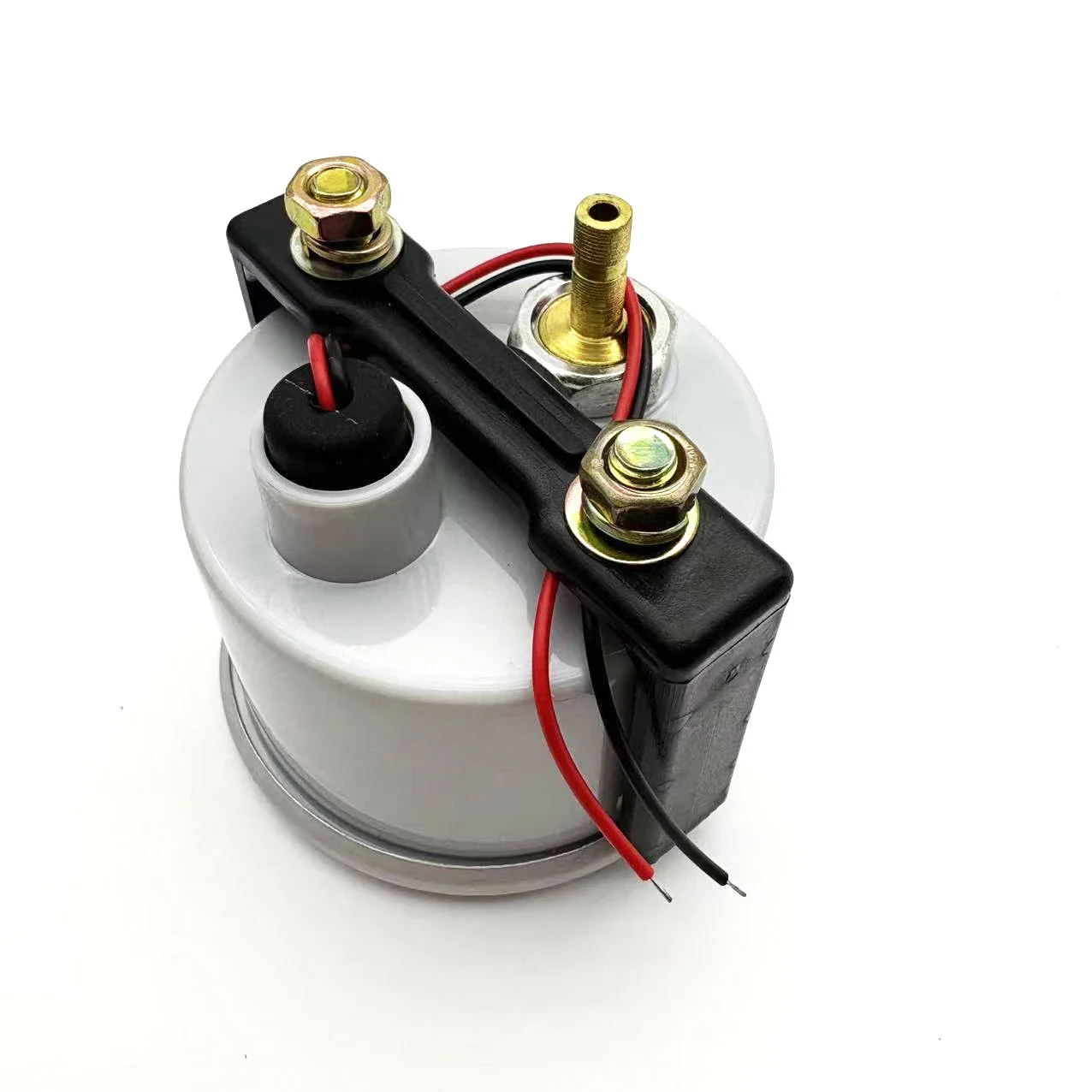 2.52인치 터보 부스트 게이지 -30인치인치파운치에서 35PSI까지 기계식 화이트 LED 부스트 게이지 스모크 렌즈 부스트 센서 (12V 자동차용 부스트 게이지)