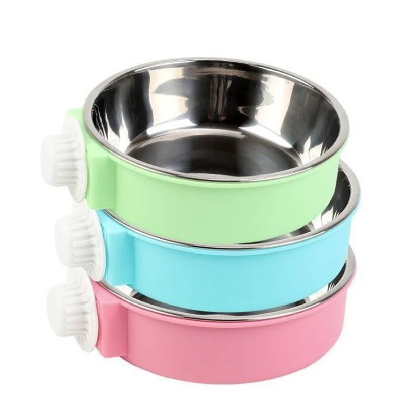 Stainless Steel Pet Hanging Food and Water Bowl