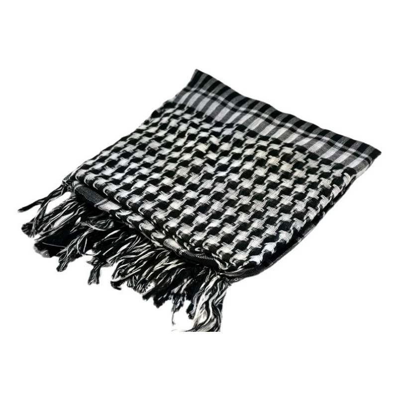 Freeshipping Hijab Scarf Muslim For Men Women Kerchief Shawl Headscarf Tassels Cotton Scarf Islam Saudi Arabia Near East Warm